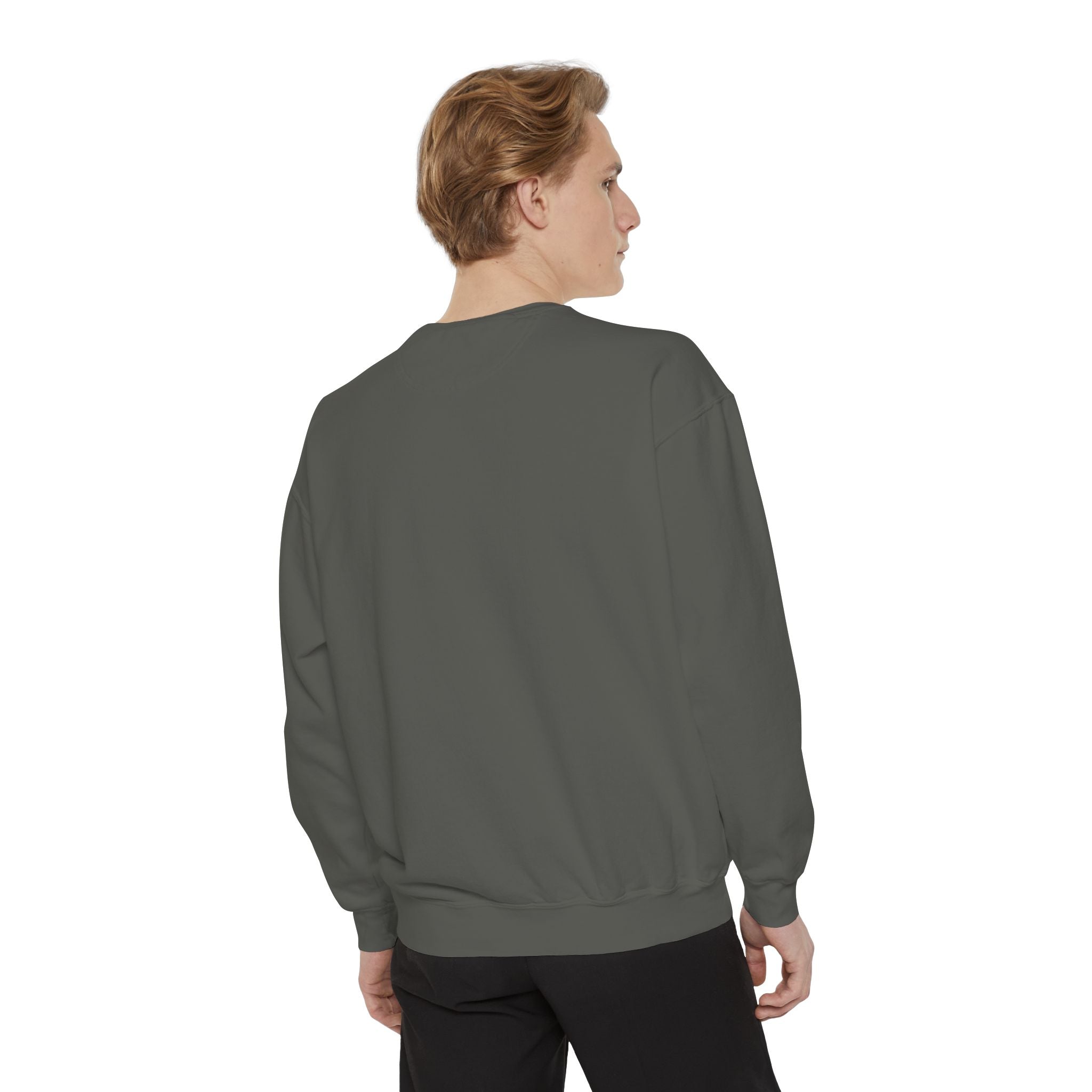 Alien Peeking Graphic Sweatshirt – Green Extraterrestrial Crewneck