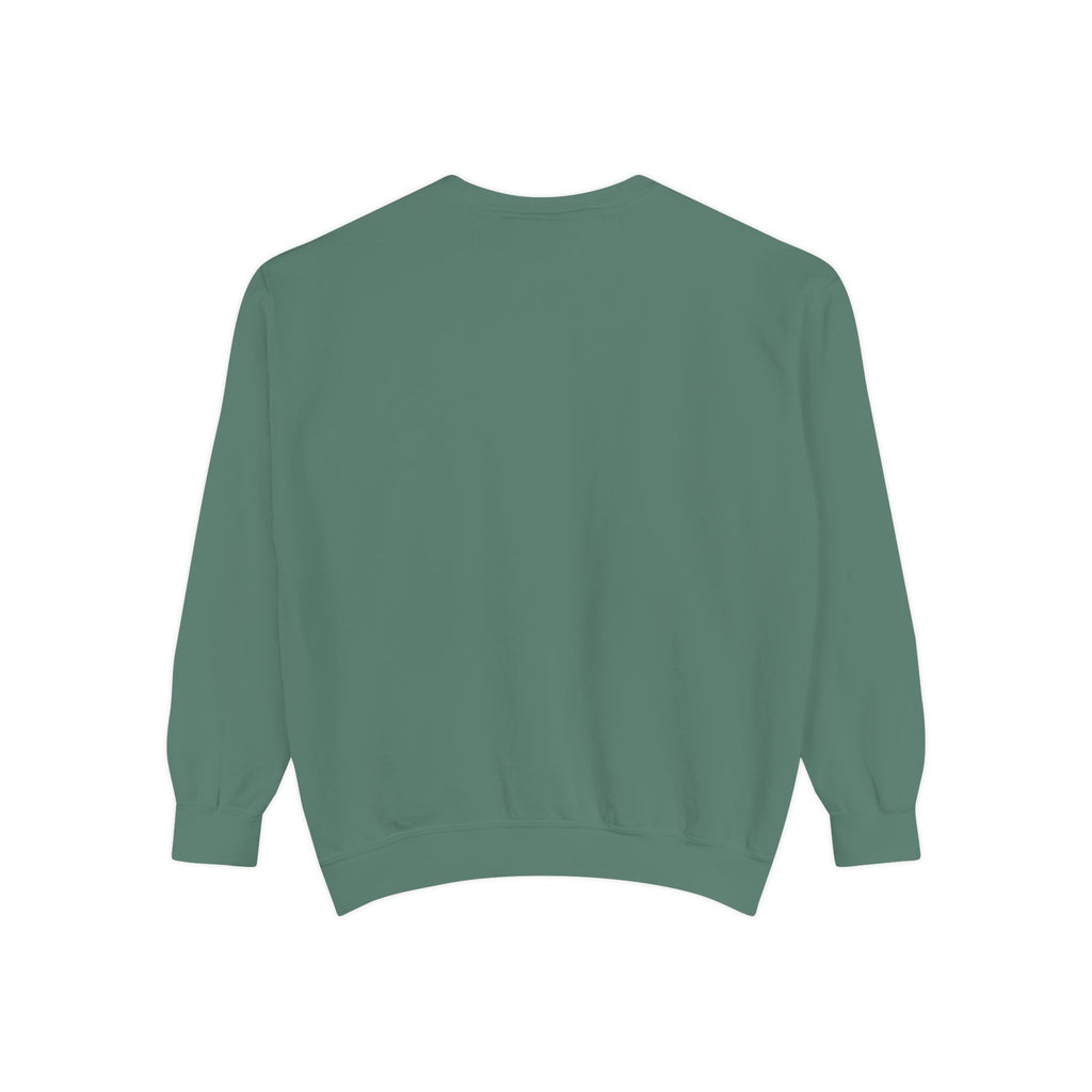 Alien Peeking Graphic Sweatshirt – Green Extraterrestrial Crewneck