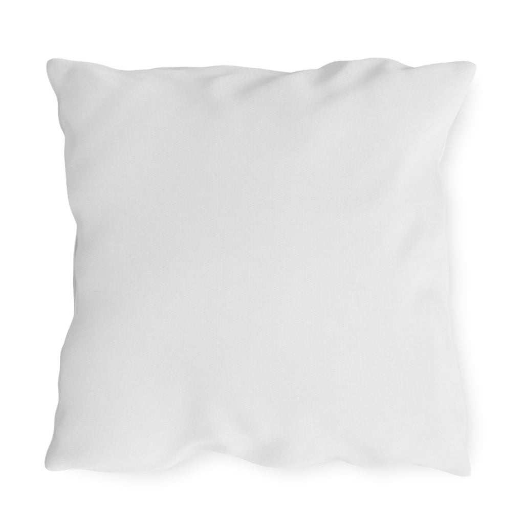 Cat Moon Outdoor Pillow — Night Sky Black Cat Decorative Patio Cushion