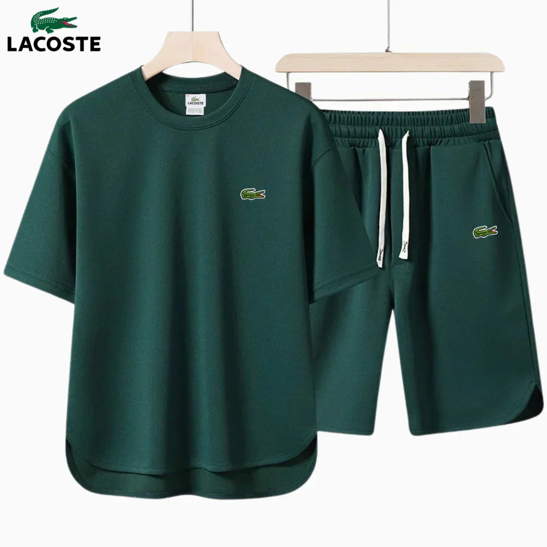 LACOSTE Summer Performance Tee & Shorts Set