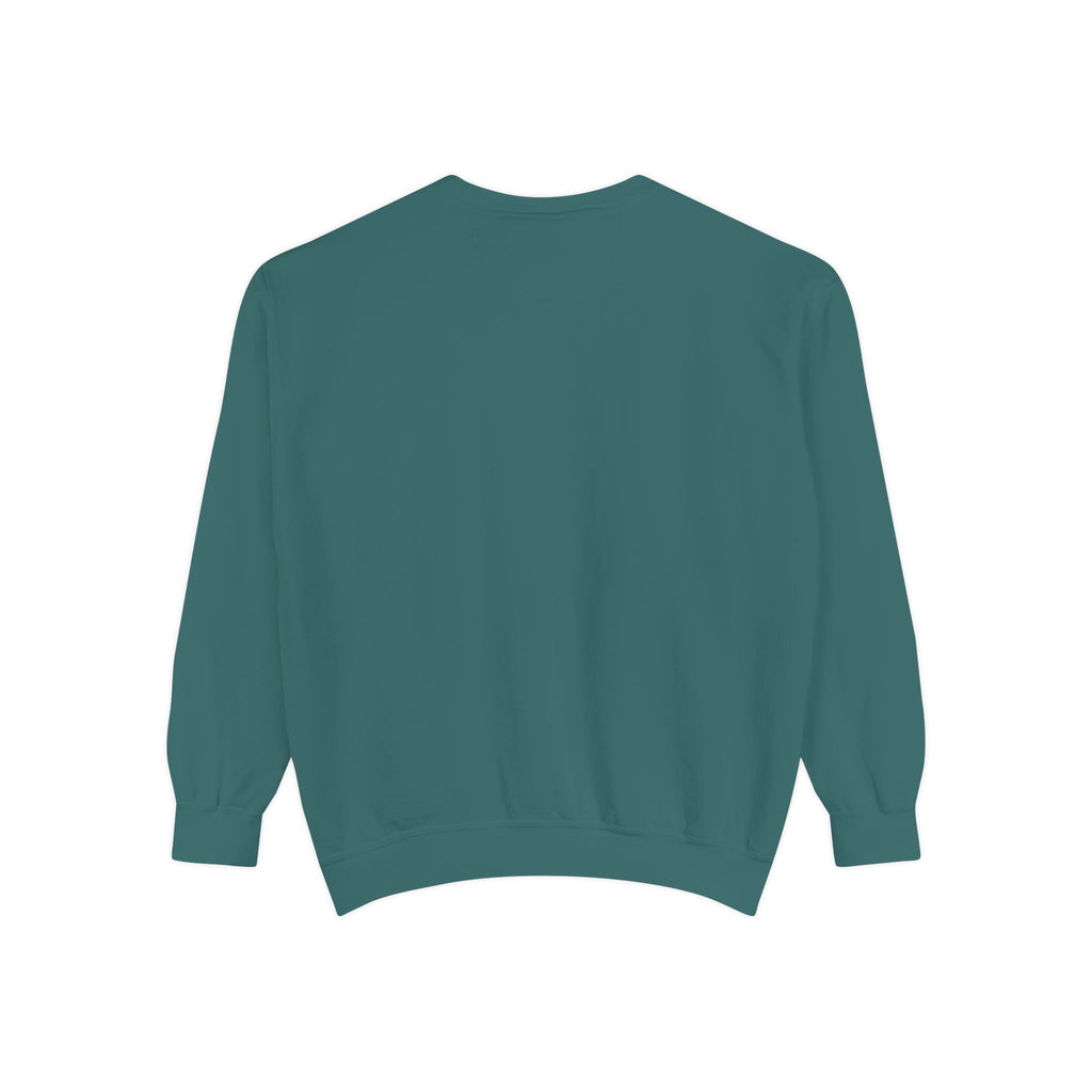 Alien Peeking Graphic Sweatshirt – Green Extraterrestrial Crewneck