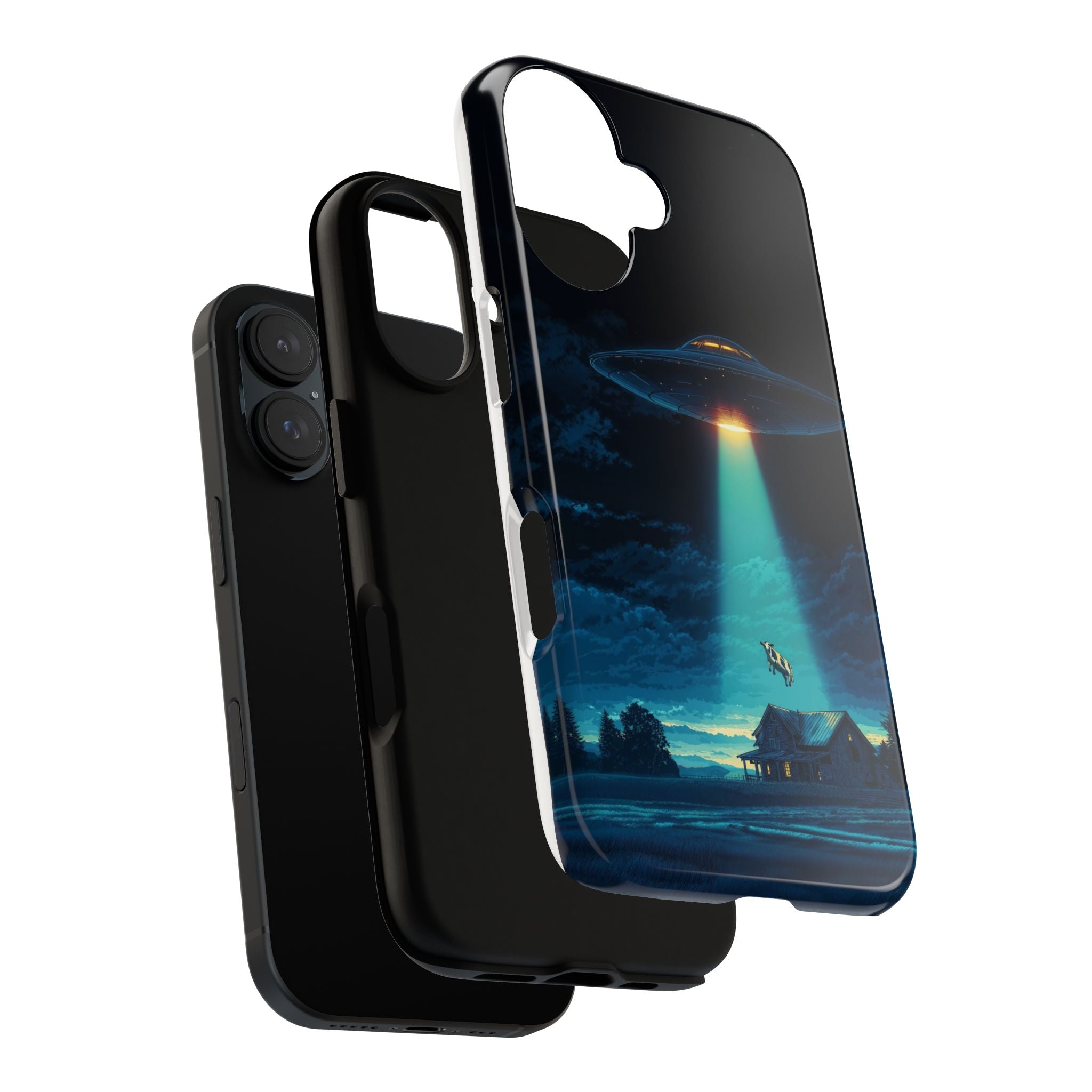 Alien Abduction Phone Case — Funda para teléfono temático extraterrestre