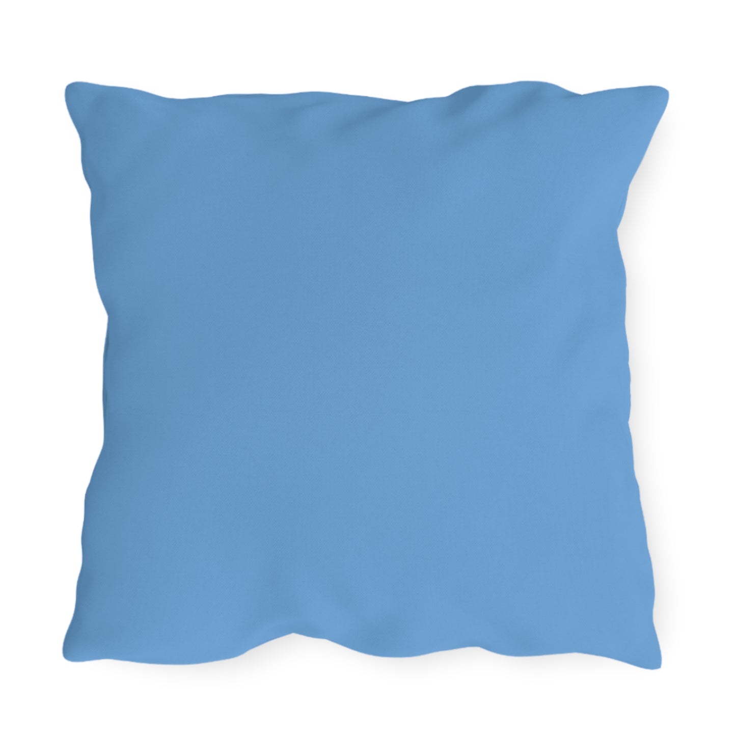 Mountain Sunrise Outdoor Pillow — Geometric Blue Peak Throw Pillow for Patio & Deck