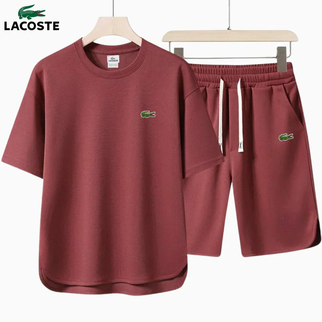 LACOSTE Summer Performance Tee & Shorts Set