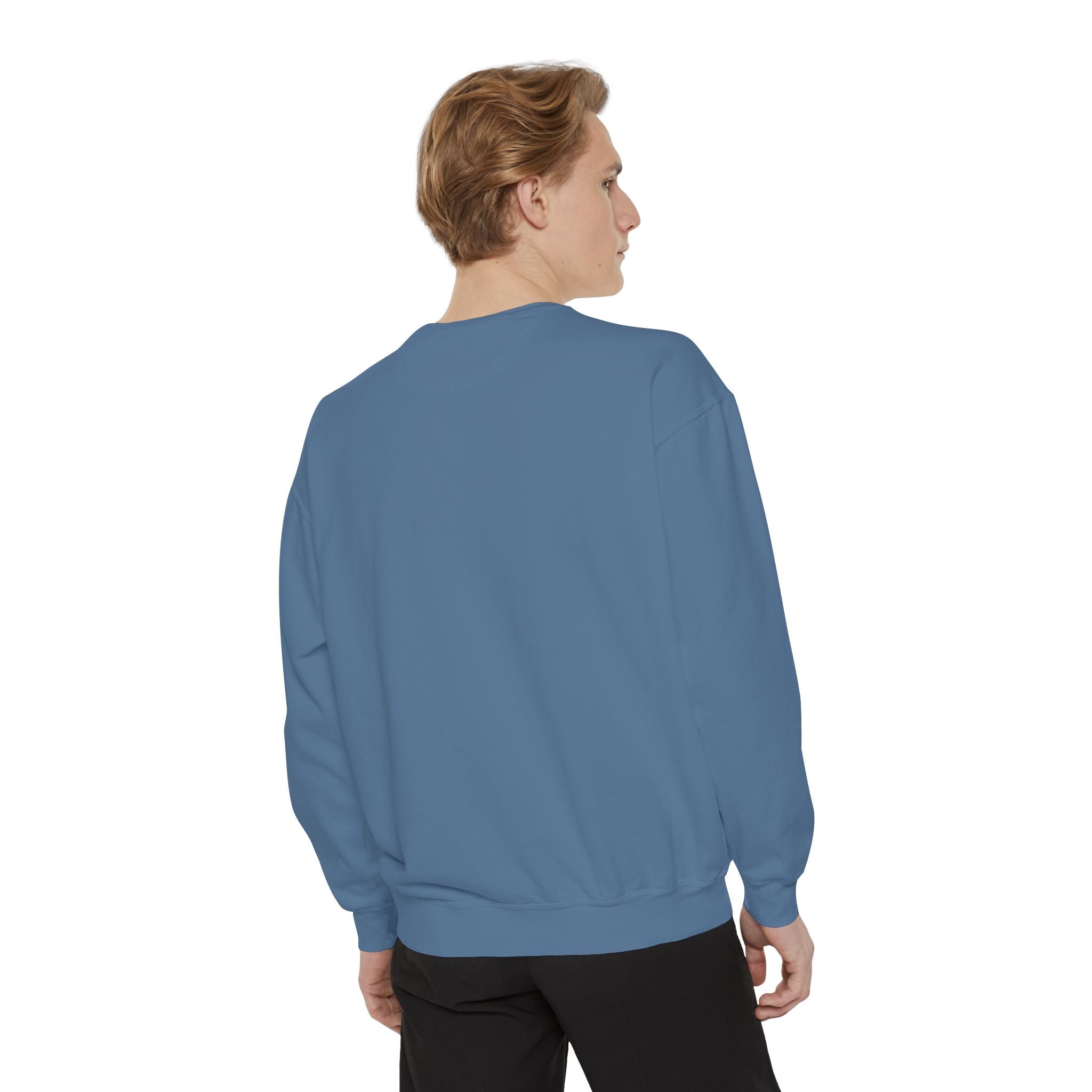 Alien Peeking Graphic Sweatshirt – Green Extraterrestrial Crewneck