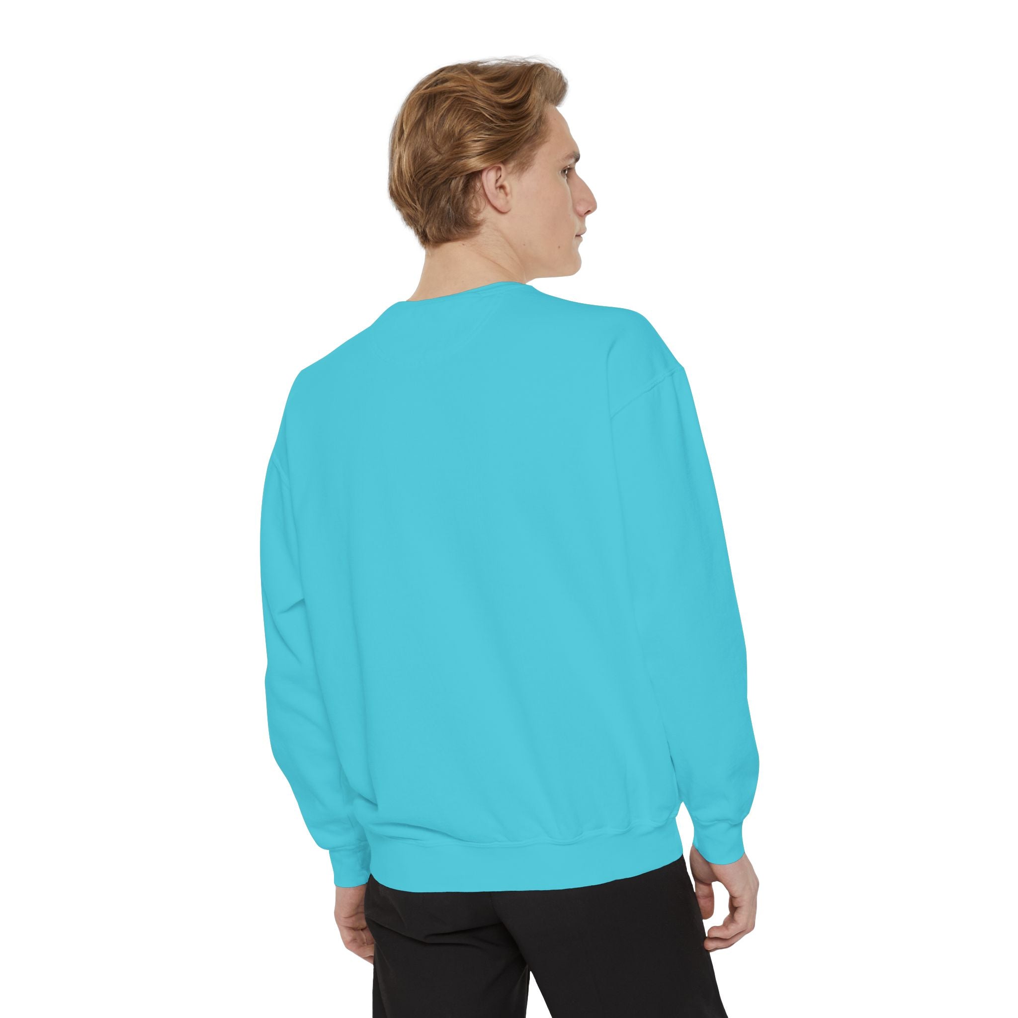 Alien Peeking Graphic Sweatshirt – Green Extraterrestrial Crewneck