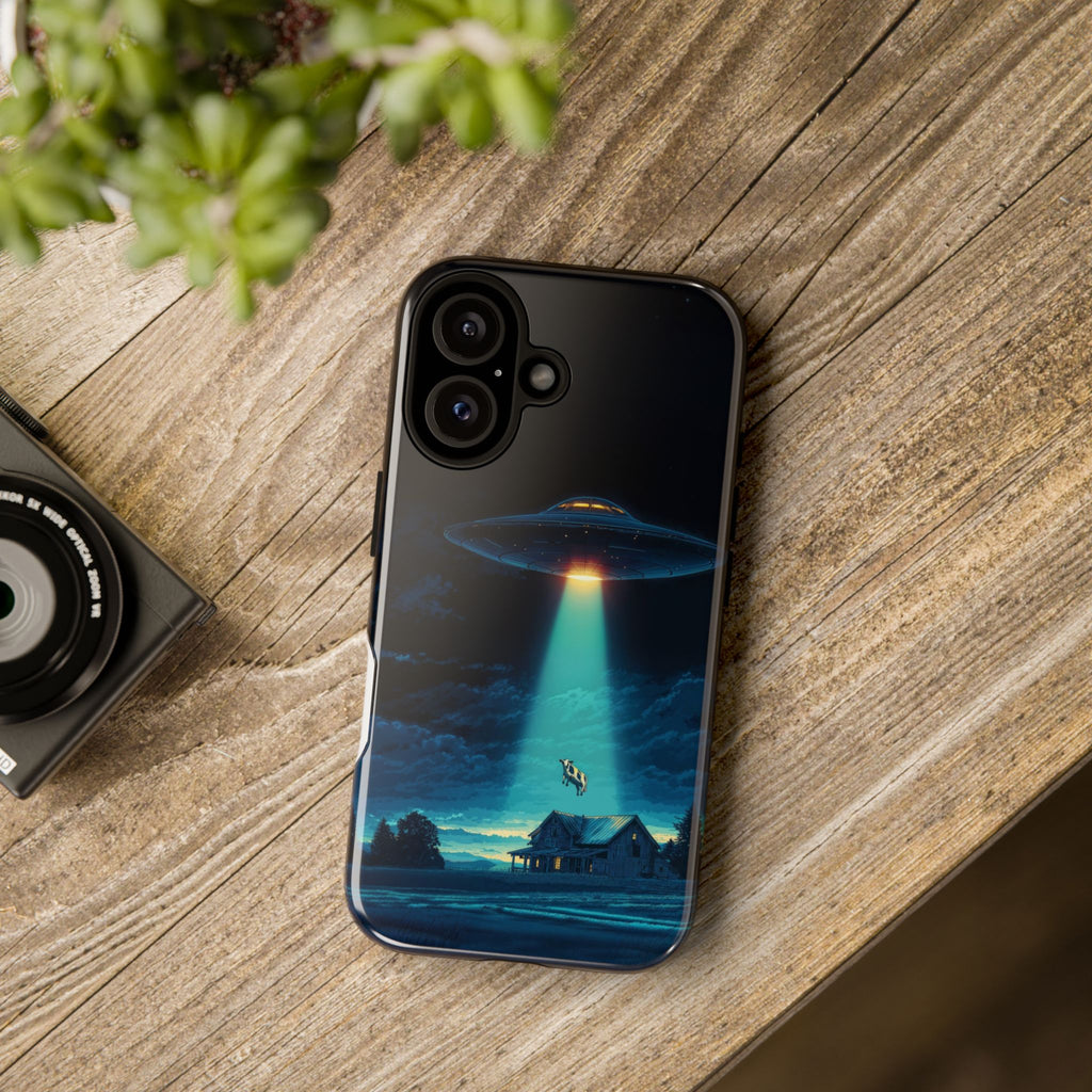 Alien Abduction Phone Case — Funda para teléfono temático extraterrestre
