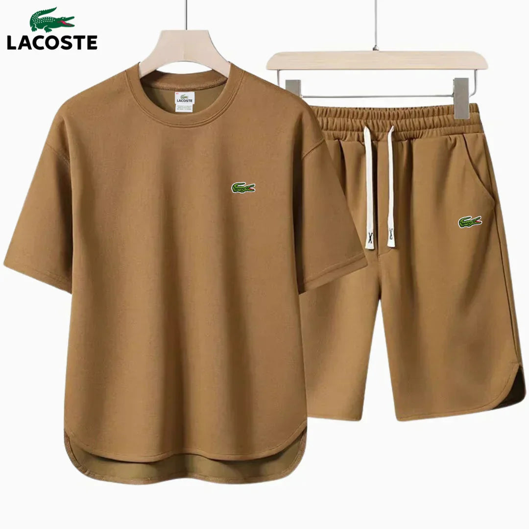 LACOSTE Summer Performance Tee & Shorts Set