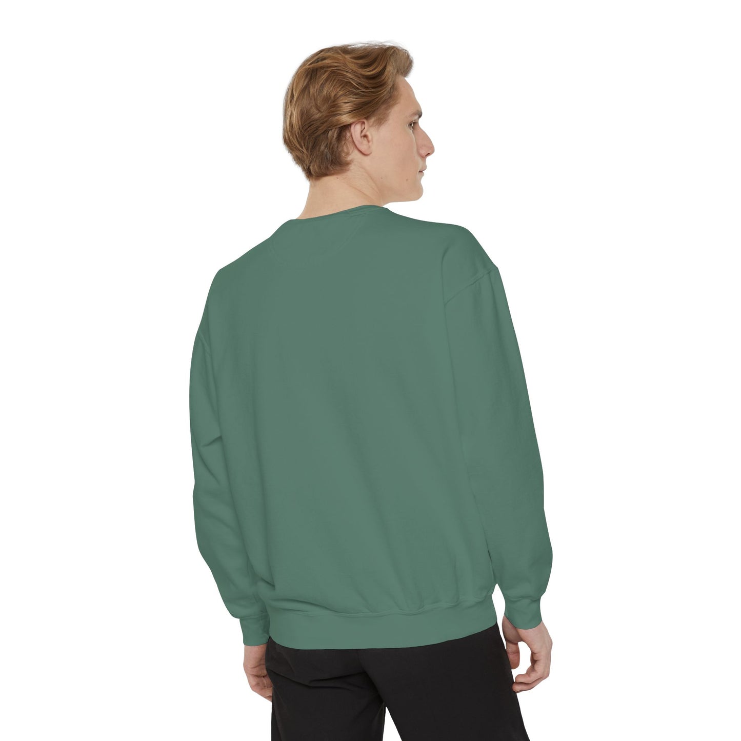 Alien Peeking Graphic Sweatshirt – Green Extraterrestrial Crewneck