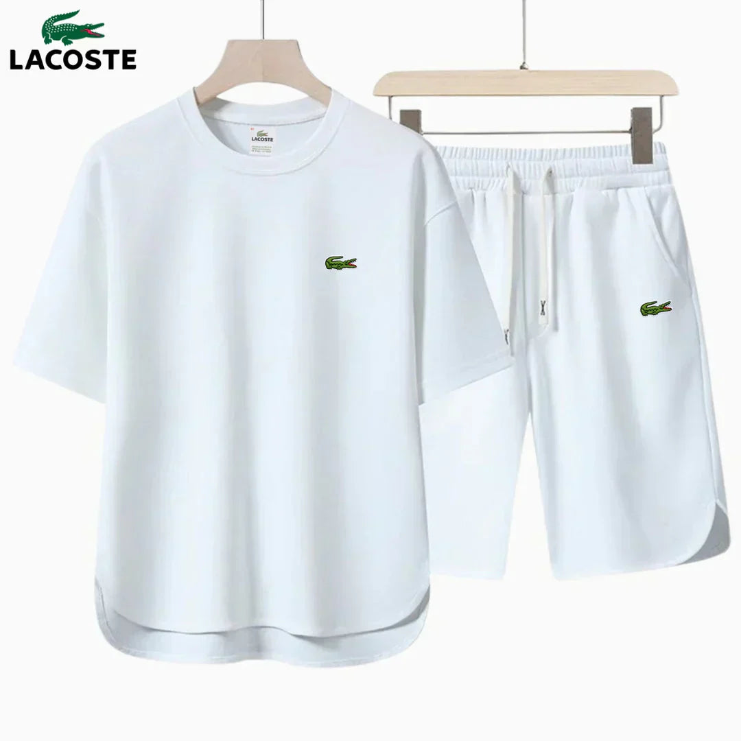 LACOSTE Summer Performance Tee & Shorts Set