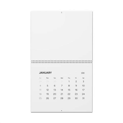 2026 Minimal Wall Calendar — Clean Monthly Grid Planner