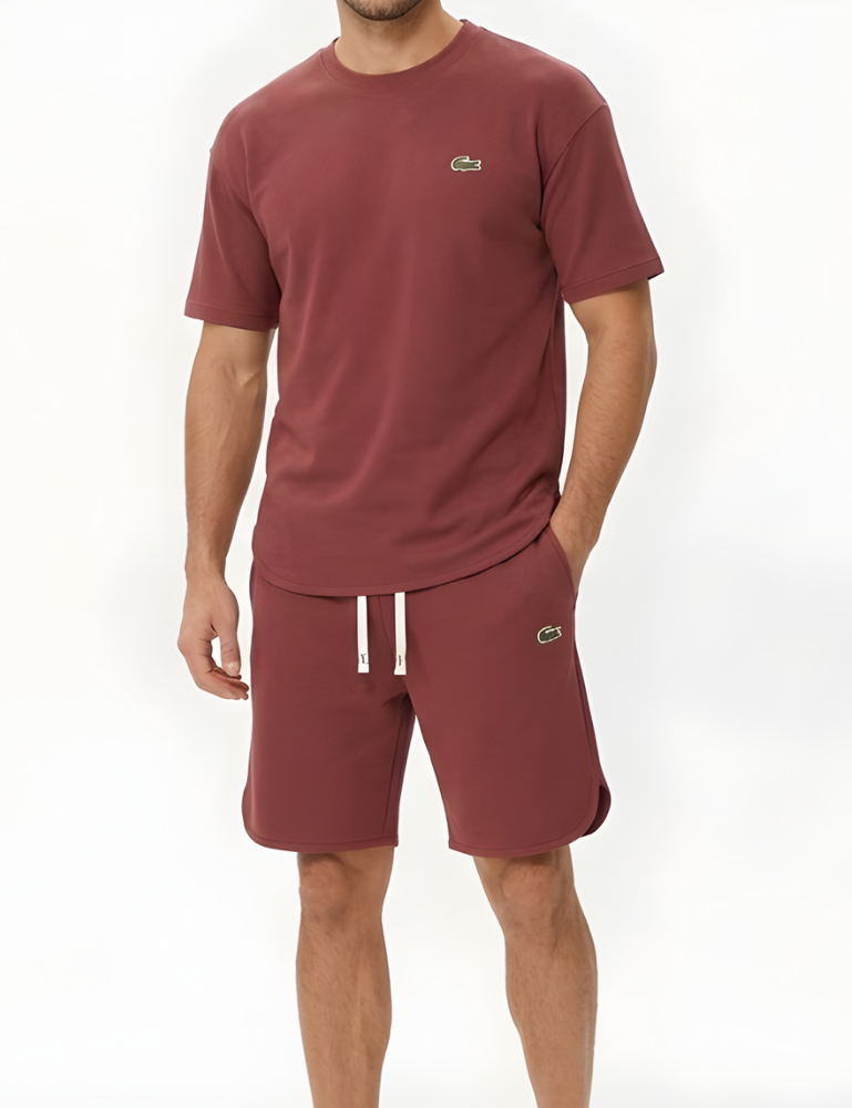 LACOSTE Summer Performance Tee & Shorts Set